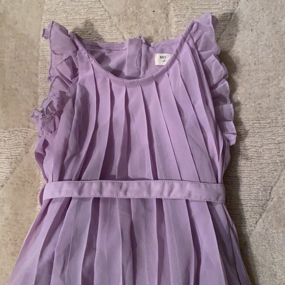 Pleated Lavender Dress Girls Size 3/4 - Picture 2 of 6